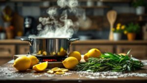 Zitronenschalen, Lorbeer und Rosmarin aufkochen: Wozu Haushaltsexperten es empfehlen