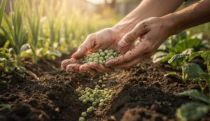 Gemüsegarten: Weichen Sie Ihre Erbsensamen hierin ein, bevor Sie säen (Ergebnis garantiert)