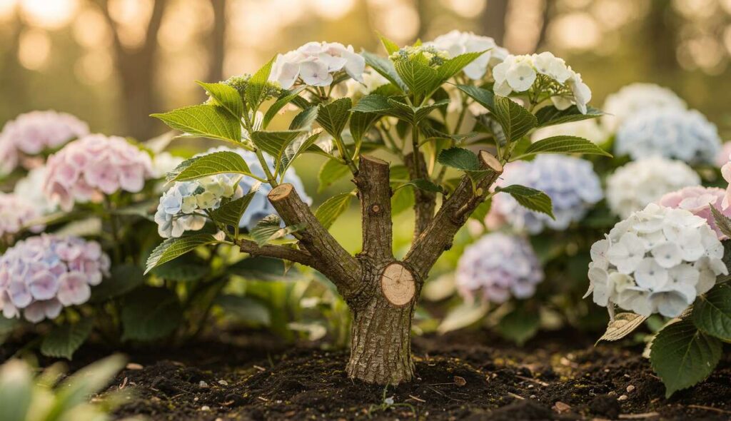 Dieser Hortensien-Typ muss im Frühling radikal geschnitten werden (bloß nicht im Winter!) für XXL-Blüten