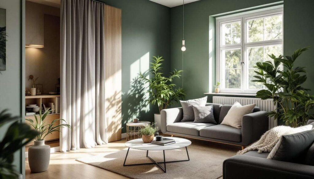 Warum Architekten in München jetzt Salbeigrün als Wandfarbe für kleine Räume empfehlen